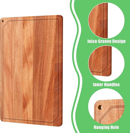 Eaasty 12 Set Extra Large Plain Cutting Board Bulk Heavy Duty Wood Cutting - Image 3