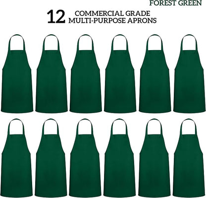 GREEN LIFESTYLE 12 Pack Professional Chef Apron – Grilling Aprons - Image 3