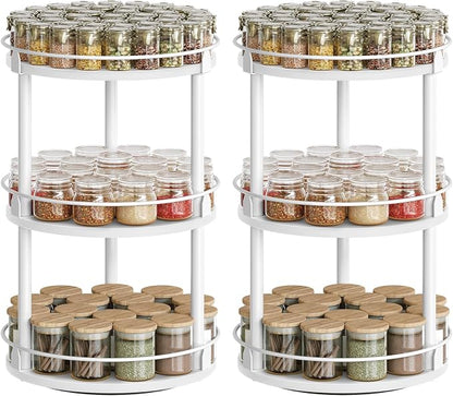 YATINEY Spice Rack, 3-Tier Turntable Organizer - Image 8