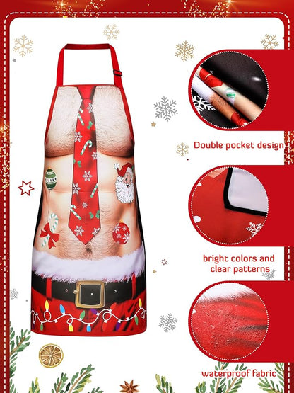 Geetery 4 Pcs Chicken Aprons for Women Rooster Print Apron Waterproof - Image 5