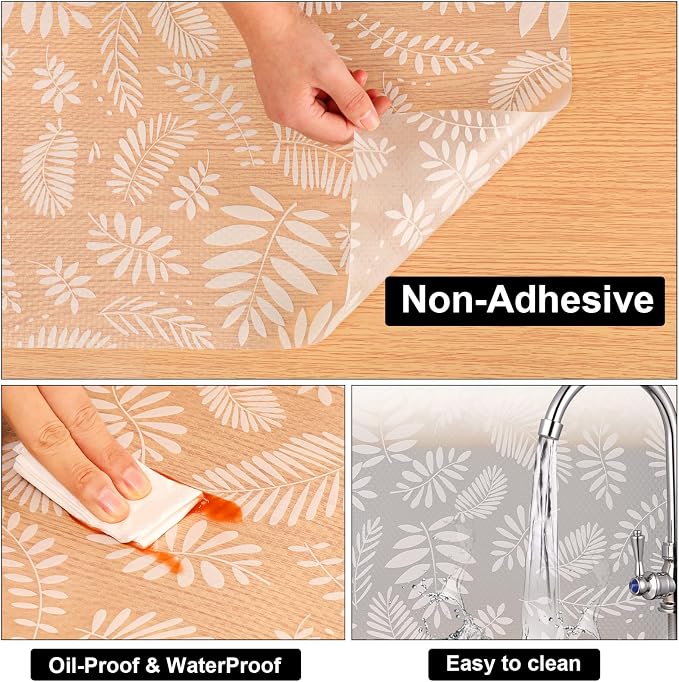 Cooyes Shelf and Drawer Liners for Kitchen Cabinets, Non Adhesive Cabinet Liner - Image 7