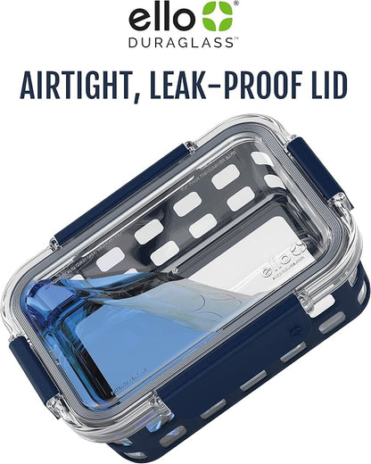 Ello Duraglass Mixed Meal Prep Sets Leak-Proof Glass Food Storage Containers - Image 5