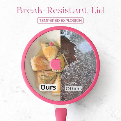 PRICUSIS Nonstick Ceramic Frying Pan, 8/10 Inch Skillet - Image 6