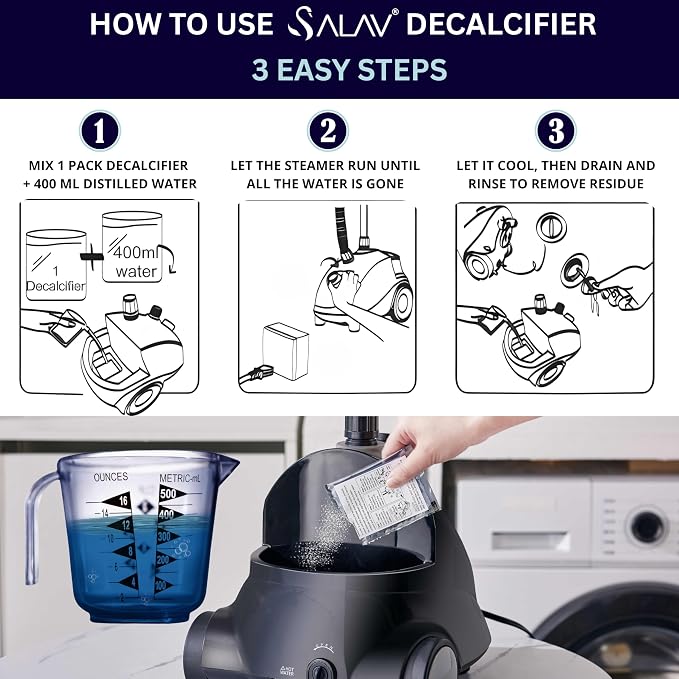 SALAV Garment Steamer Descaler/Decalcifier Packets - Image 3
