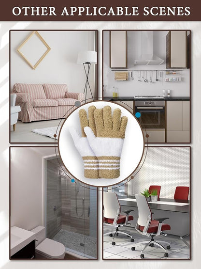Patelai 3 Pairs Microfiber Plant Dusting Gloves Leaf Cleaning Gloves - Image 7