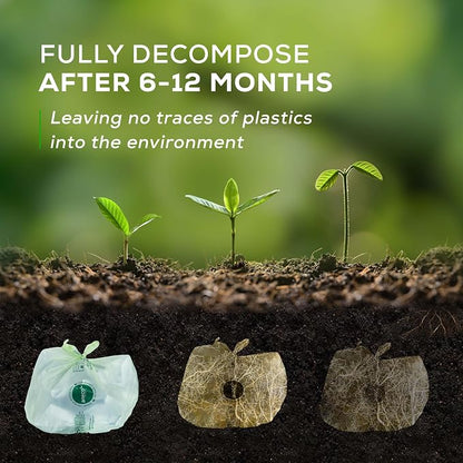ANECO 8 Gallon Compostable Kitchen Food Waste Bags - Image 6