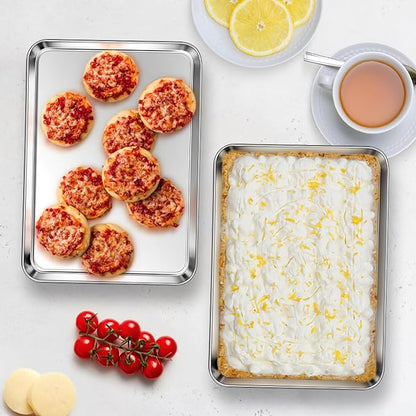 Homikit 2 Pack Baking Sheet, 10 x 8 Inch Stainless Steel Cookie Tray Set - Image 7