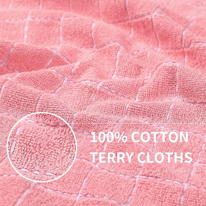 Homaxy 100% Cotton Terry Kitchen Towels, Checkered Designed, Soft and Super - Image 2
