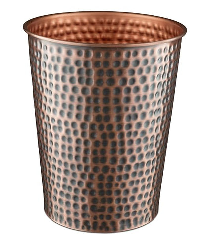 Monarch Abode Handcrafted Metal Wastebasket Trash Can by MonarchAbode