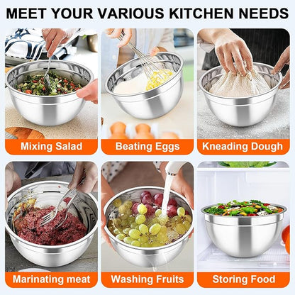 TeamFar Mixing Bowls with Airtight Lids, - Image 5