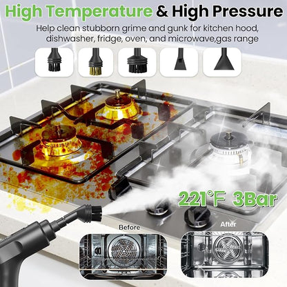 Handheld Steam Cleaner for Home, 2500W High Pressure Steam Cleaner for Car - Image 4