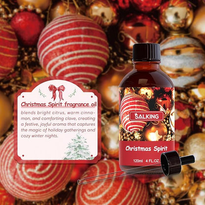 SALKING Christmas Spirit Fragrance Oil, 120ml Premium Essential Oils - Image 3
