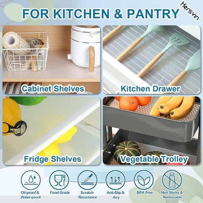 Shelf Liners 16 in x 20 ft EVA Drawer Mats, Non-Adhesive Cupboard Protector - Image 4