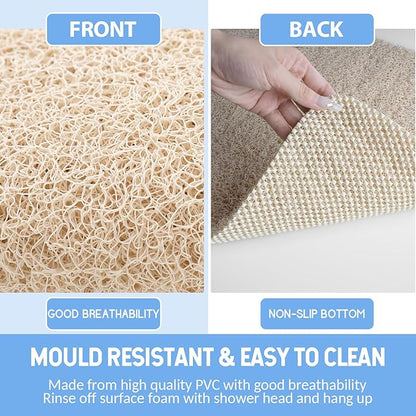 Non-Slip Bathtub Mat, Anti Slip Shower Mat, Fast Drying Bathtub Mats, Foot - Image 4