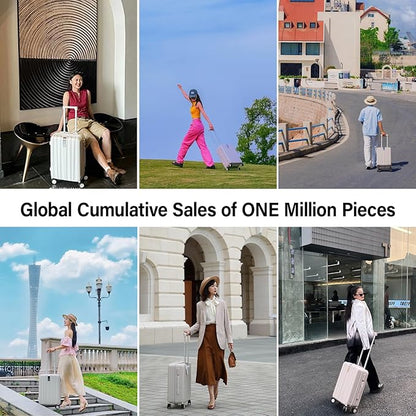 Hanke 29 Inch Luggage Suitcases With Spinner Wheels Lightweight PC hardside Rolling Suitcase With Travel Lock, Checked-Large 29-Inch Christmas Gifts for Birthday （Orange）