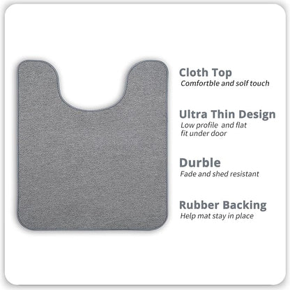 Toilet Rugs U Shaped Bathroom Rug, Machine Washable Non Slip Quick Dry Super - Image 2