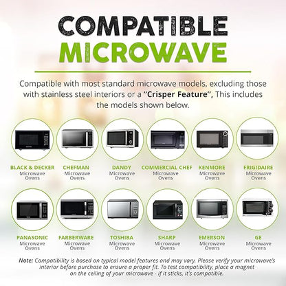 HOVER COVER 2 Pack Magnetic Splatter Cover, 12-Inch Clear BPA-Free Food Lid - Image 7