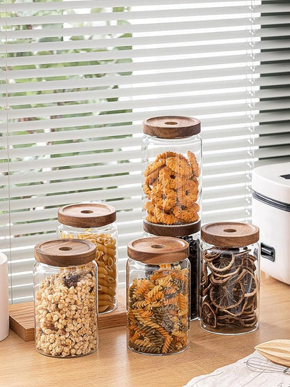 Kanwone Glass Storage Containers Set of 6, 28 Ounce Airtight Food Storage - Image 4