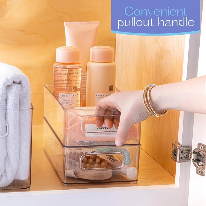 Plastic Food Storage 2 Pack Clear Container Bin - Image 5