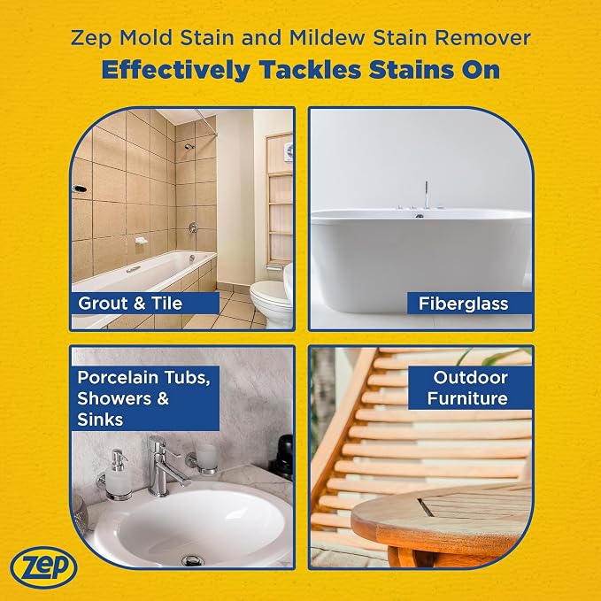 Zep Mold Stain and Mildew Stain Remover - 32 oz - ZUMILDEW32 - Experience the - Image 6