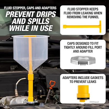 OEMTOOLS 87045 No Spill Coolant Filling Funnel Kit - Image 3