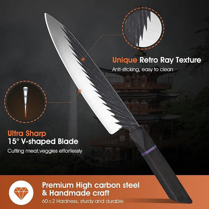 ROCOCO Japanese Chef Santoku Knife - Image 3