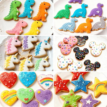 Stainless Steel Cookie Cutters, Mickey Unicorn Dinosaur Heart Star Cookie - Image 6
