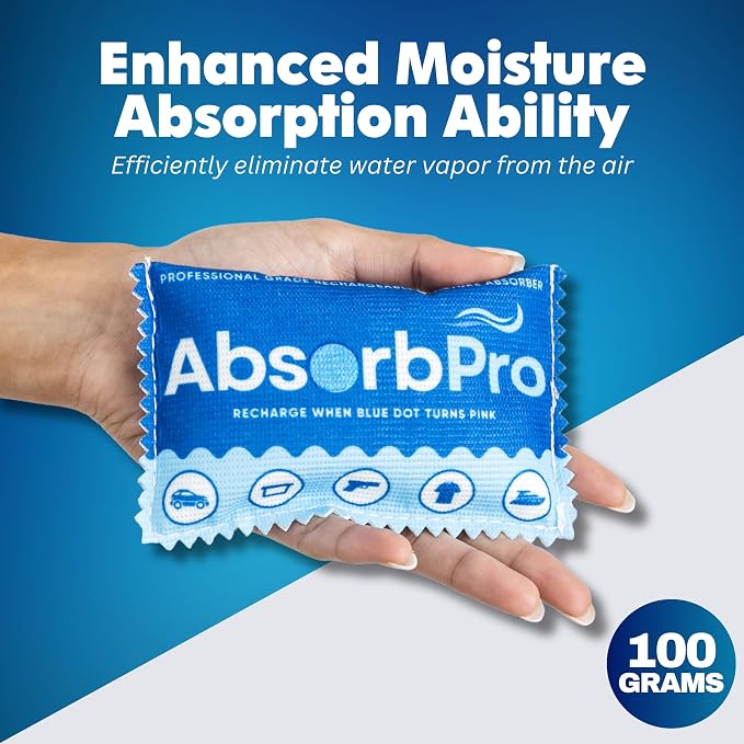 Rechargeable Dehumidifier Bag 10-Pack - 100g Reusable Moisture Absorbers - - Image 2
