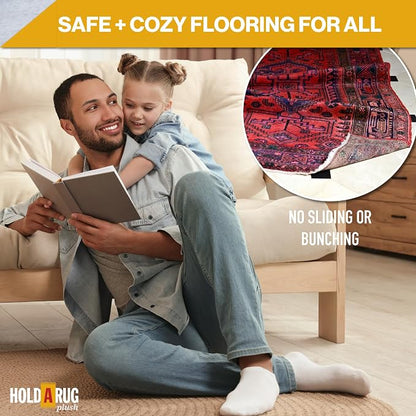 Hold-a-Rug Plush 2'6 x 10' Nonskid, Nonslip Rug Pad, Reversible Gripper - Image 7
