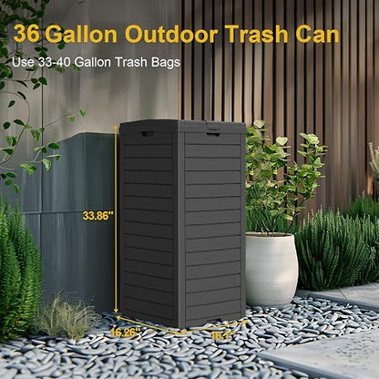 31 Gallon Outdoor Trash Can - Image 3