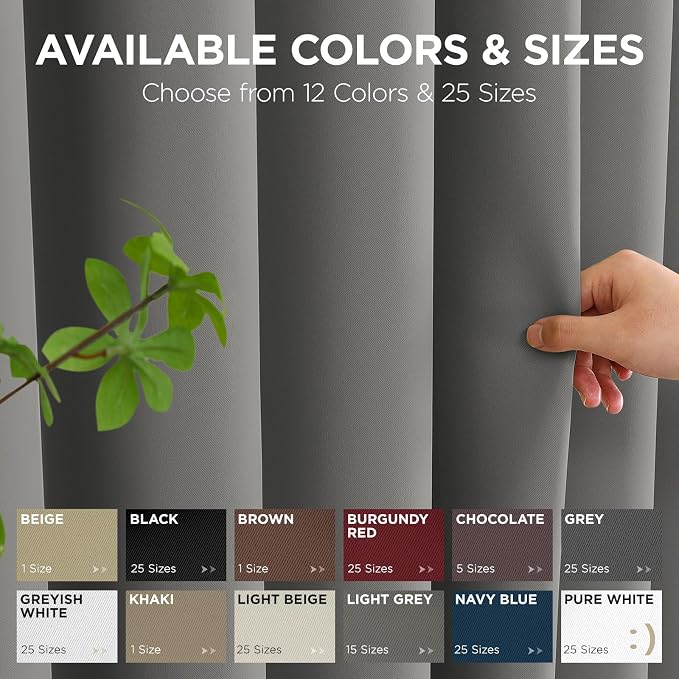 Joydeco Blackout Door Curtain for Doorway Privacy 90 Inches Long, Grommet - Image 7