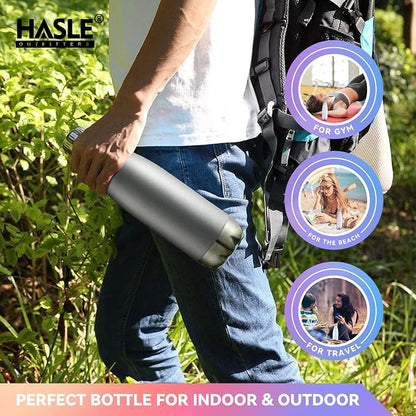 HASLE OUTFITTERS 17oz Stainless Steel Water Bottles, Vacuum Insulated Water - Image 6