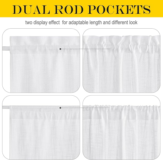 NICETOWN Linen Textured Door Curtain - Image 3