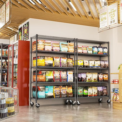 IZEUK Heavy Duty Garage Shelving, 5 Tier Wide Metal Storage Shelf Rack - Image 5