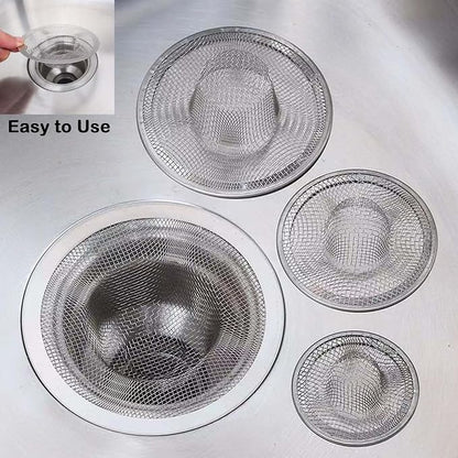12PCS Stainless Steel Slop Basket Filter Trap, 2.75" & 4.41" Mesh Sink Drain - Image 5