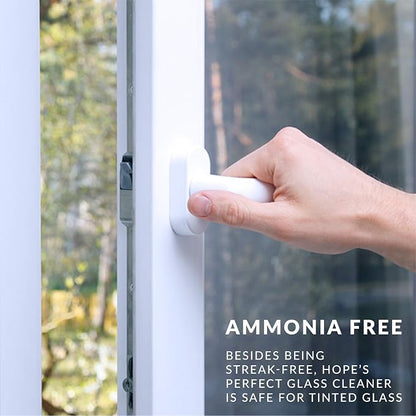 HOPE'S Perfect Glass Cleaner, Streak-Free, Ammonia-Free Window, and Shower Door - Image 6