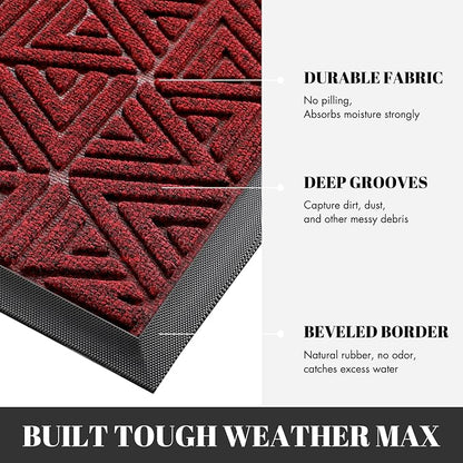 Yimobra Outdoor Mats for Front Door 29.5x17, All-Weather Waterproof Non-Slip - Image 3