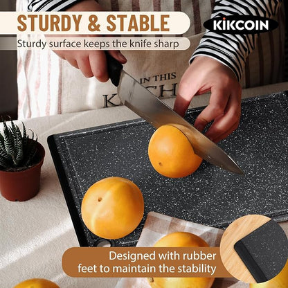 Plastic Cutting Boards for Kitchen, 3-Piece Large Cutting Board Set Dishwasher - Image 5