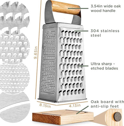 WALDWERK Premium Grater with Etched Stainless Steel Blades - Image 6