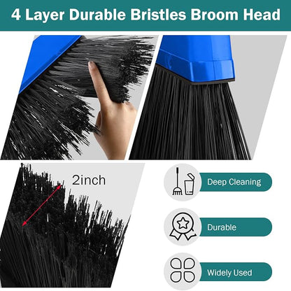 8 Pcs Outdoor Broom for Floor Cleaning 54 Inch Commercial Heavy Duty Broom Long - Image 4