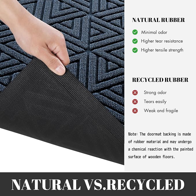 Yimobra Large Door Mat 36x24, All-Weather Waterproof Non-Slip Welcome Matt - Image 3