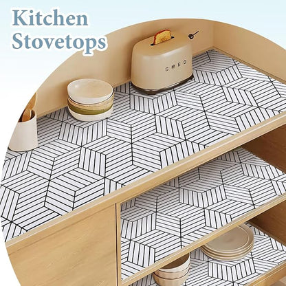 Shelf Liners for Kitchen Cabinets Non Adhesive Shelf Liner Paper Non-Slip - Image 6