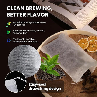 Cold Brew Bags, 6 * 8 Inch Fine Mesh Drawstring Pouches, Fits Mason Jars & - Image 7