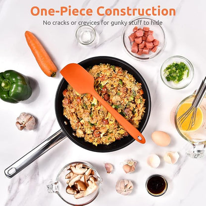 Heat Resistant Silicone Large Spatula: U-Taste 600ºF High Heat Flexible 11.38in - Image 8