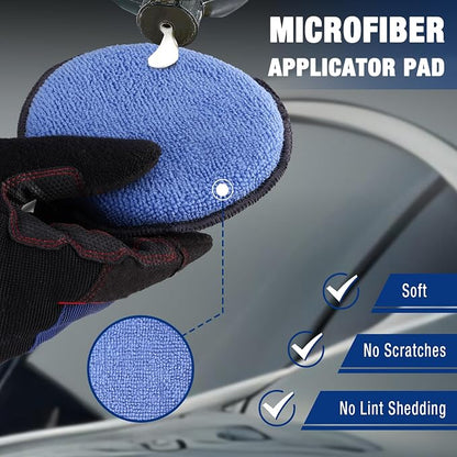 WORKPRO 12-Pack Car Wax Applicator Pads - Image 4