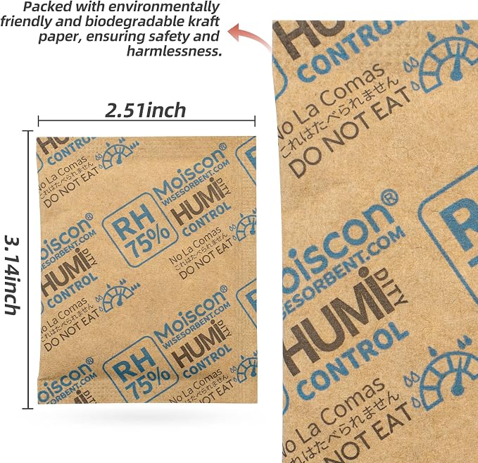 75% RH 8 Gram Two-Way Humidity Control Packs - Image 3