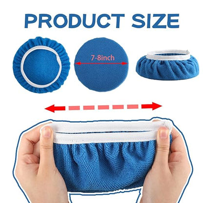 40 Piece Car Polisher Pad Set, Mix Pack of 24 Microfiber, 8 Non Woven, 8 Woolen - Image 2