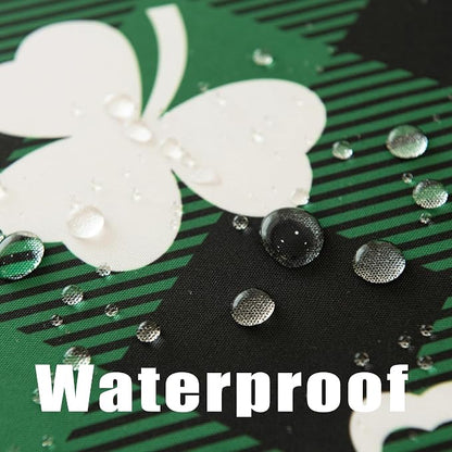 Saint Patricks Day Classic Buffalo Shamrock Tablecloth Fabric - Image 4