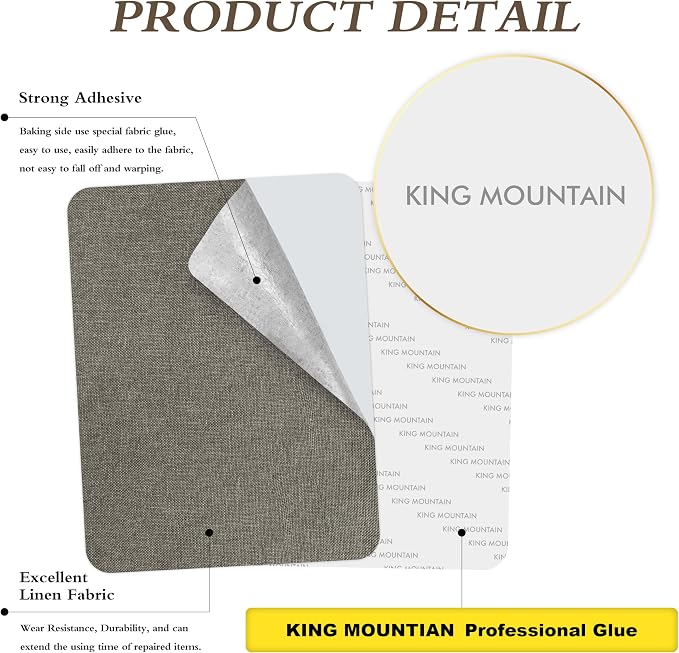 Fine Linen Repair Patches, Self-Adhesive Linen Fabric Patches, 8X11 inch Extra - Image 2