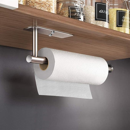 VAEHOLD Self Adhesive Paper Towel Holder Under Cabinet Mount, Wall Mounted - Image 4